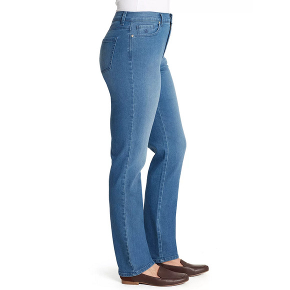 Gloria Vanderbilt Amanda High Rise Straight Leg Jeans Frisco Petite Size 14P - Picture 3 of 3